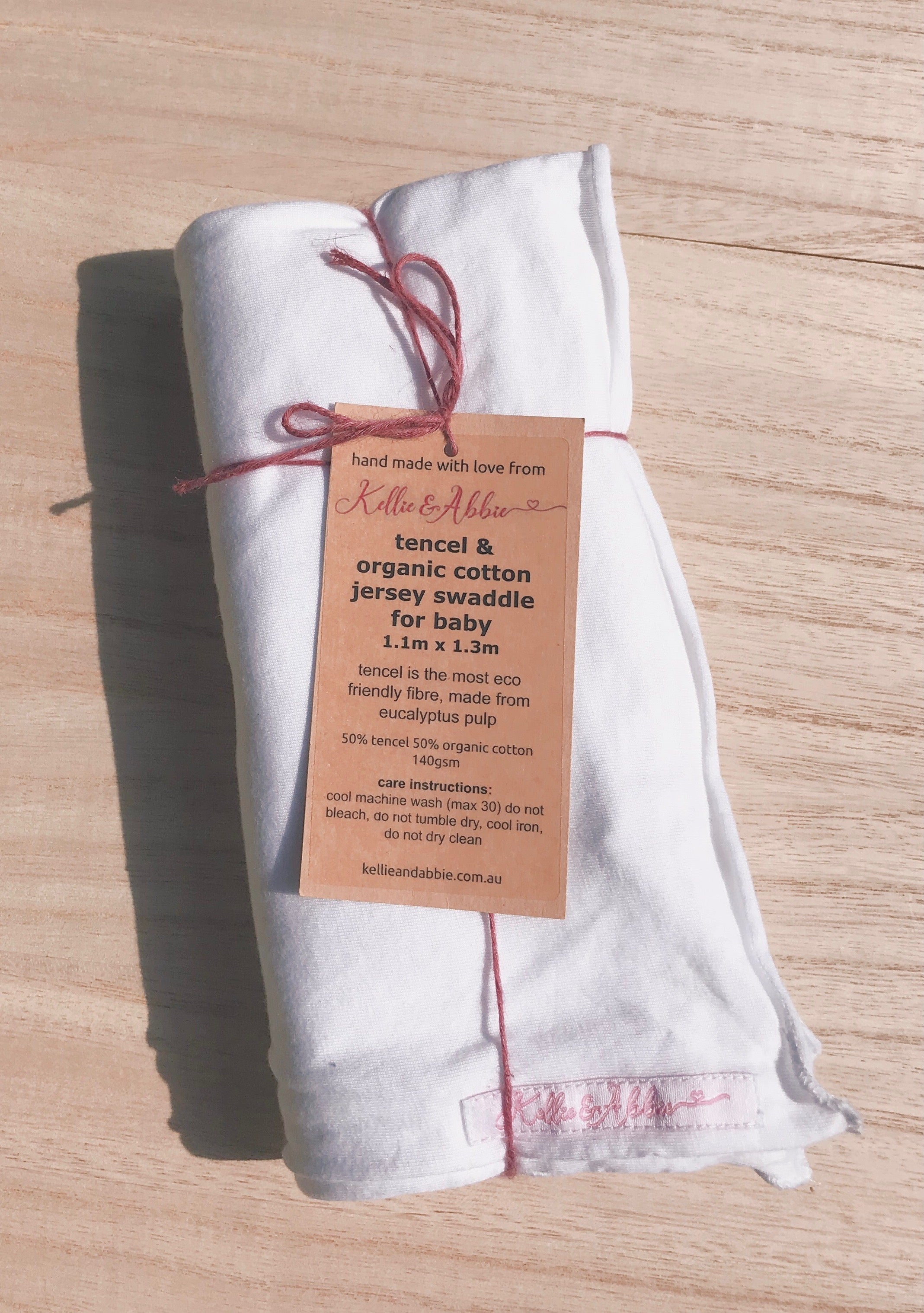 tencel & organic cotton jersey swaddle Kellie & Abbie