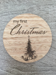 My 1st Christmas Milestone Card - Traditional